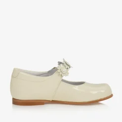 Childrens Classics Bar Shoes|Bar Shoes*Ivory Patent Leather Shoes