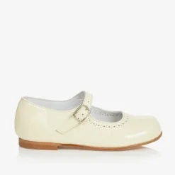 Childrens Classics Bar Shoes|Bar Shoes*Ivory Patent Leather Shoes