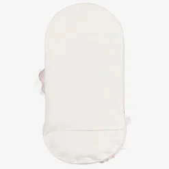 Sofija Gifts*Ivory Peacock Print Cotton Baby Nest (66cm)