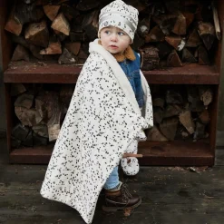 Elodie Blankets & Shawls*Ivory Plush Dalmation Print Blanket (98cm) DalmationDots