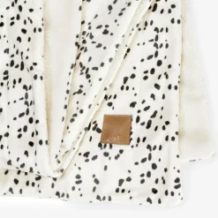 Elodie Blankets & Shawls*Ivory Plush Dalmation Print Blanket (98cm) DalmationDots