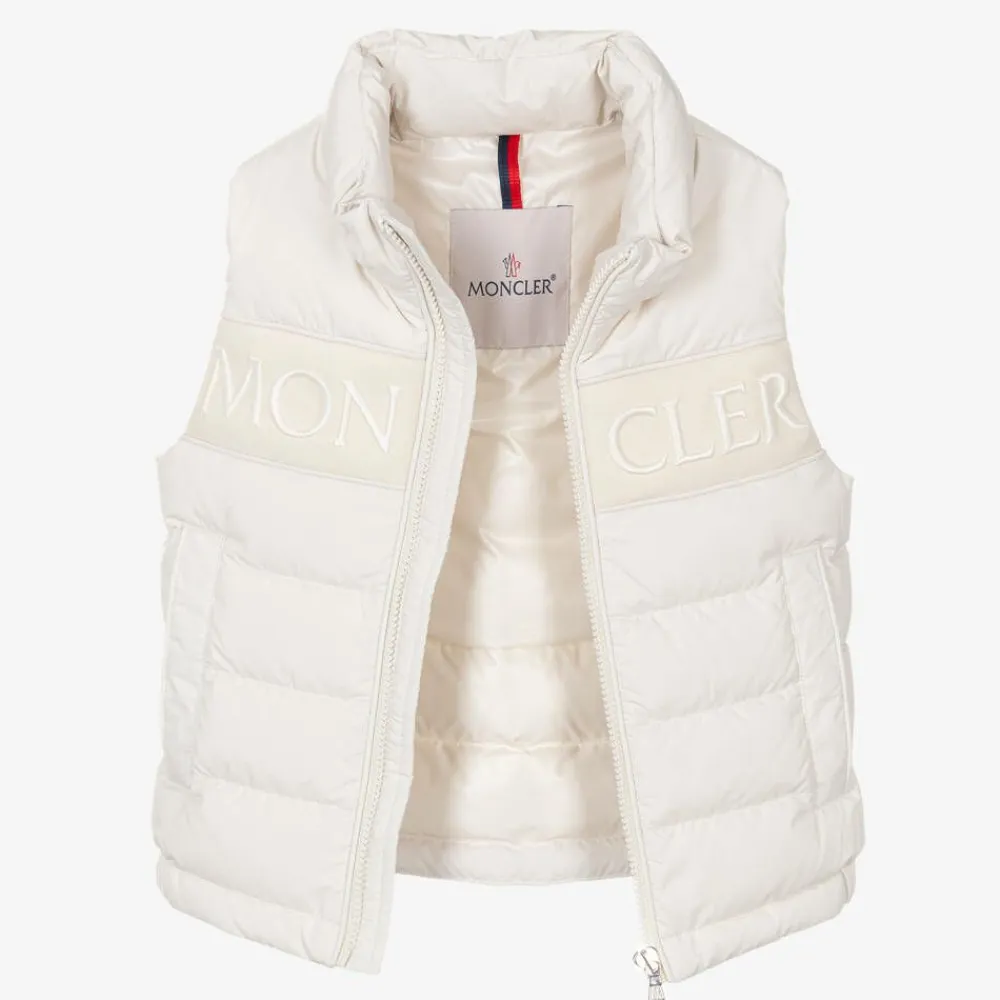 Moncler Enfant Coats & Jackets|Coats & Jackets*Ivory Rafael Down Gilet