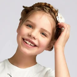 Cute Cute Hair Accessories*Ivory Satin & Tulle Hairclip (6cm)