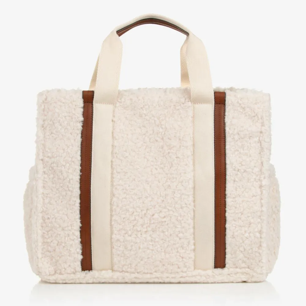 Chloé Gifts*Ivory Sherpa Fleece Changing Bag (41cm)