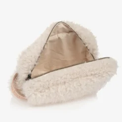 1 + in the family Bags|Bags*Ivory Sherpa Fleece Pouch (32cm)