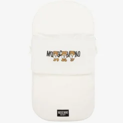 Moschino Baby Gifts|Nests*Ivory Teddy Bear Logo Cotton Baby Nest (80cm)
