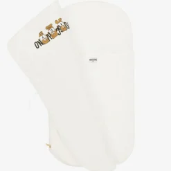 Moschino Baby Gifts|Nests*Ivory Teddy Bear Logo Cotton Baby Nest (80cm)