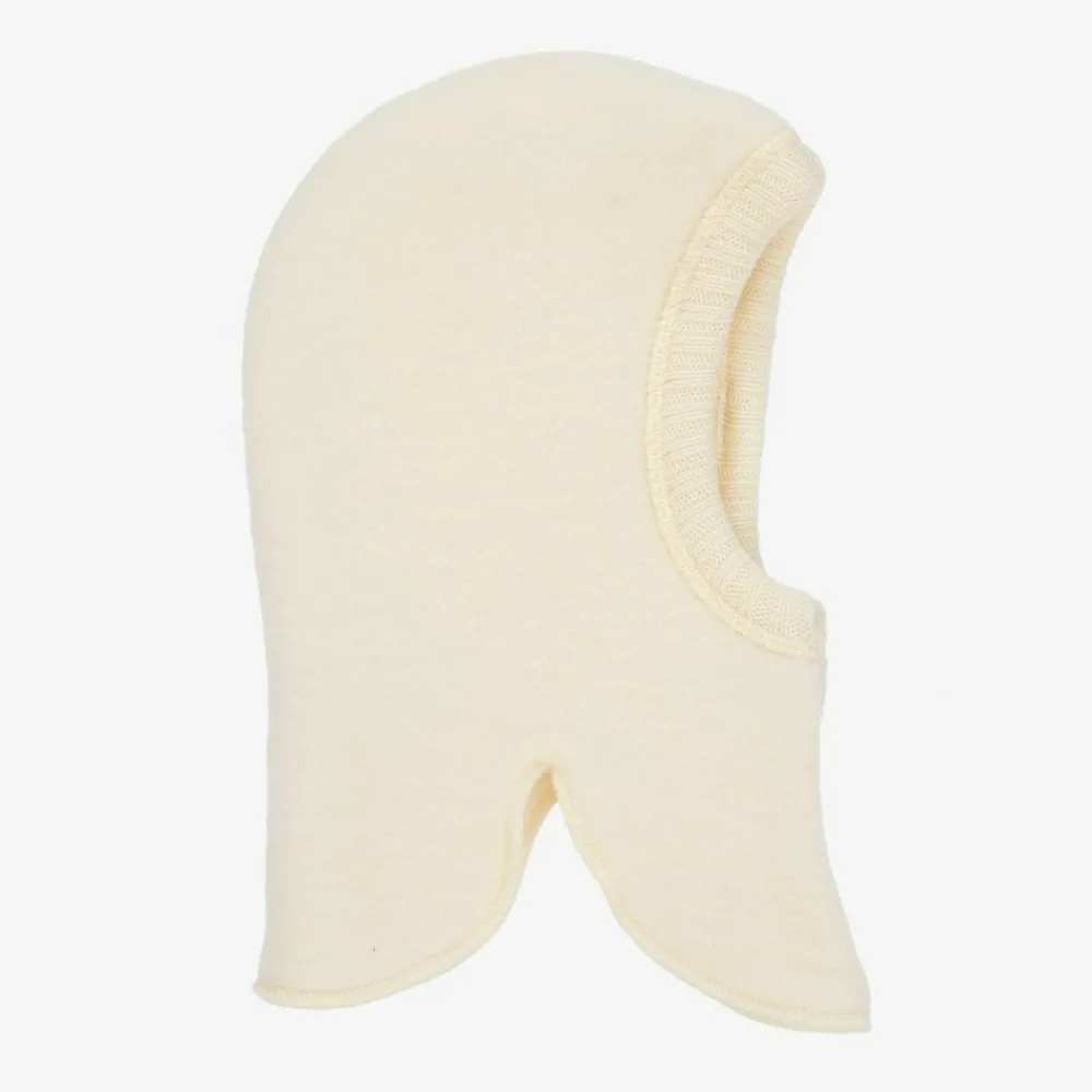 Joha Hats|Hats*Ivory Thermal Wool Balaclava