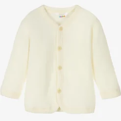 Joha Tops*Ivory Thermal Wool Cardigan