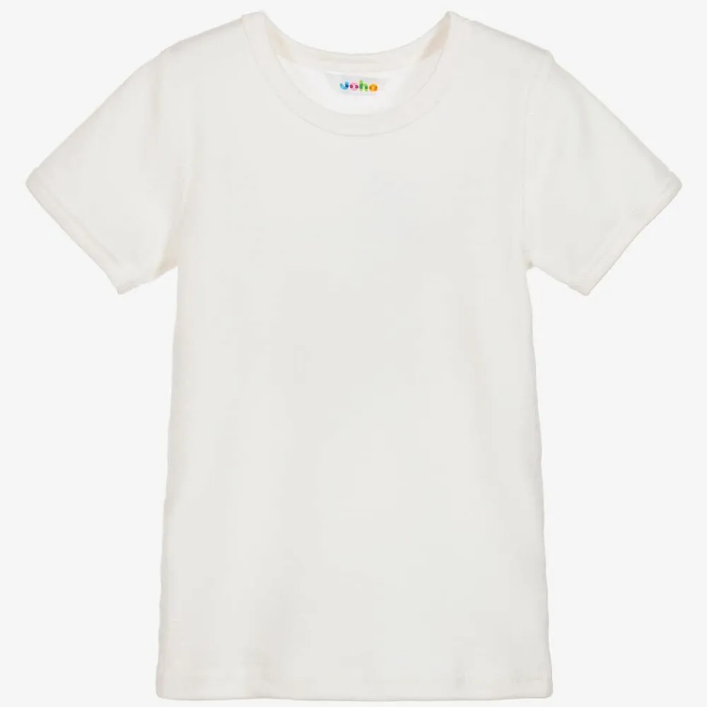 Joha Underwear|Underwear*Ivory Thermal Wool T-Shirt