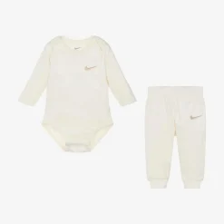 Nike Outfit Sets|Outfit Sets*Ivory Velour Baby Trouser Set