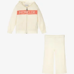 Moncler Enfant Tracksuits*Ivory Wool Knit Tracksuit
