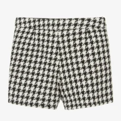 Guess Shorts*Junior Girls Black & White Houndstooth Shorts