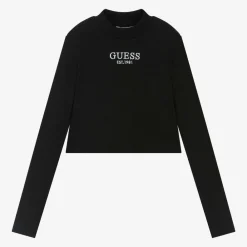 Guess Tops*Junior Girls Black Cotton Top