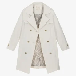 Guess Coats & Jackets*Junior Girls Ivory Trench Coat