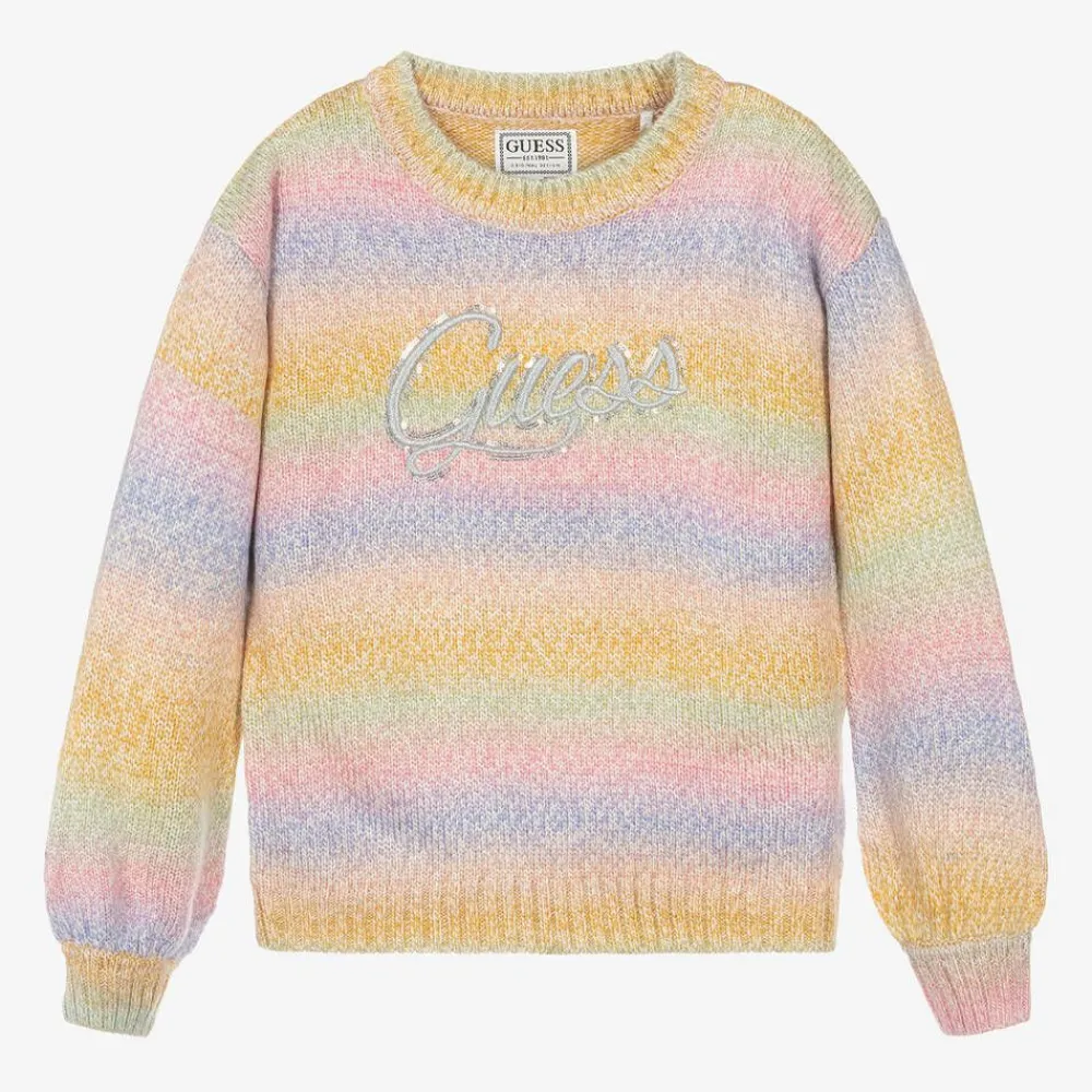 Guess Tops*Junior Girls Multicoloured Sweater