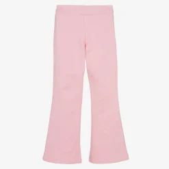 Versace Trousers*Junior Girls Pink Cotton Flared Joggers