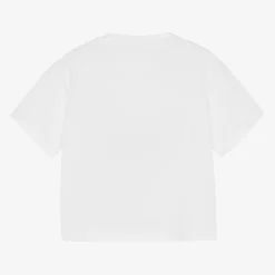 Guess Tops*Junior Girls White Cotton Diamanté T-Shirt