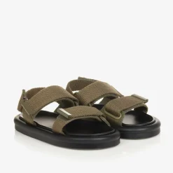 Age of Innocence Sandals|Sandals*Khaki Canvas Velcro Sandals