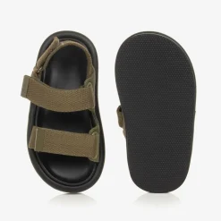 Age of Innocence Sandals|Sandals*Khaki Canvas Velcro Sandals