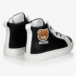Moschino Kid-Teen Trainers|Trainers*Leather High-Top Logo Trainers