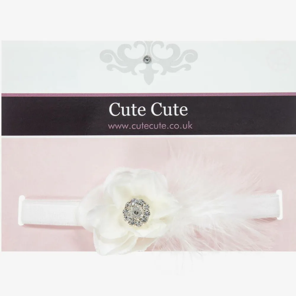 Cute Cute Hair Accessories*Lemon Flower & Feather Headband