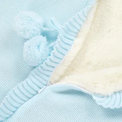 Mebi Nests*Light Blue Knitted Baby Nest (63cm)