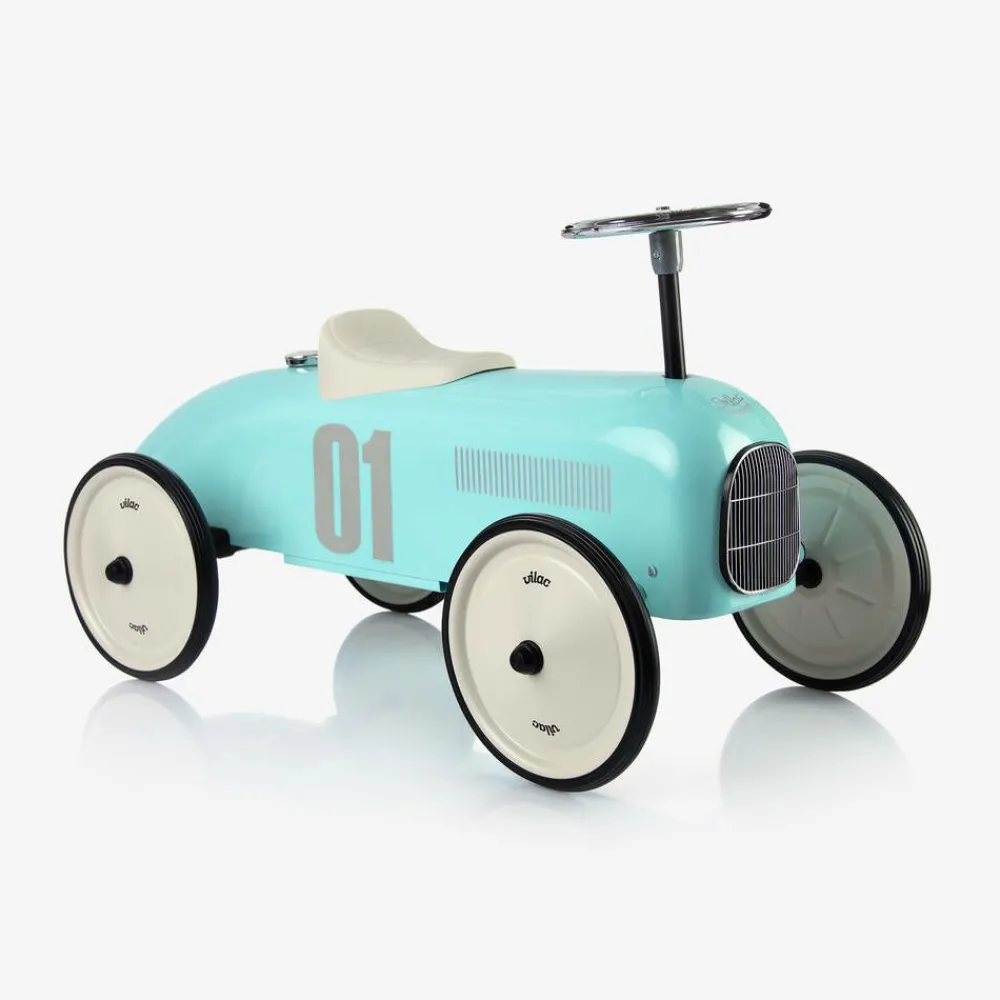 Vilac Gifts*Light Blue Ride-On Vintage Car (76cm)