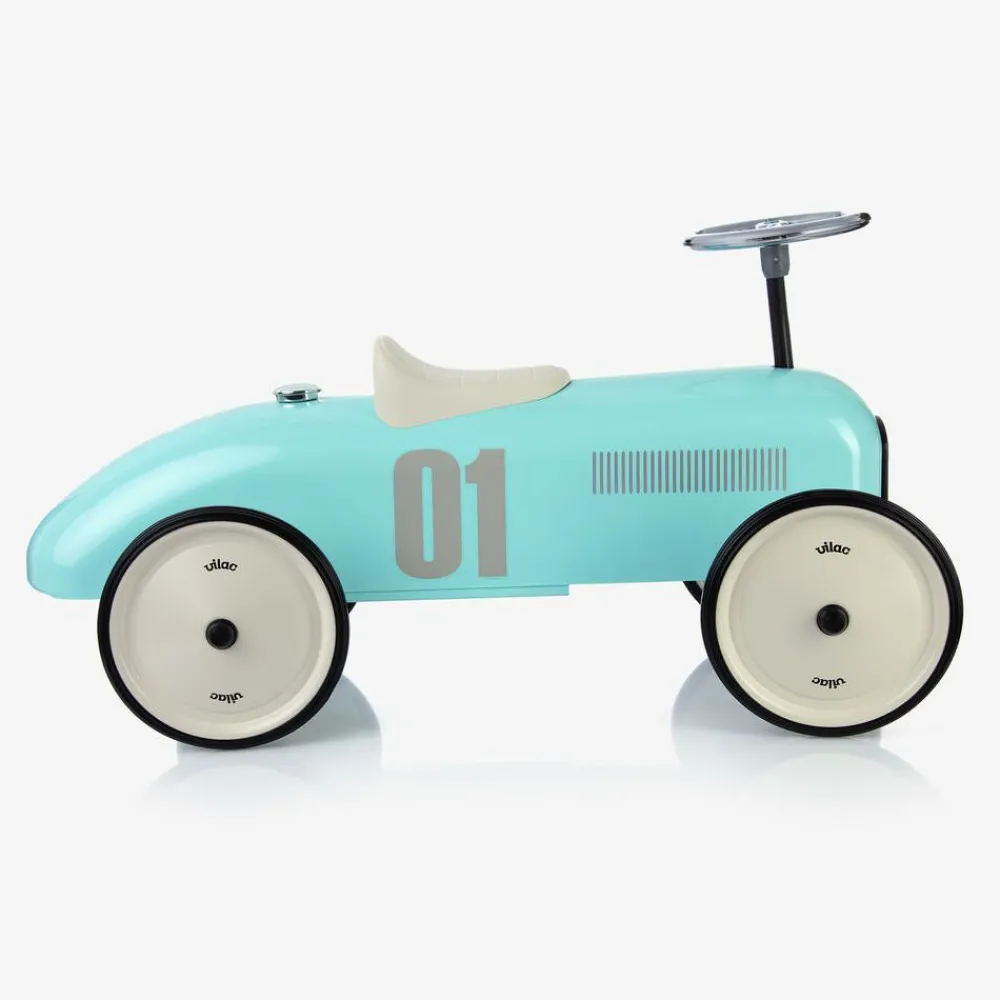 Vilac Gifts*Light Blue Ride-On Vintage Car (76cm)