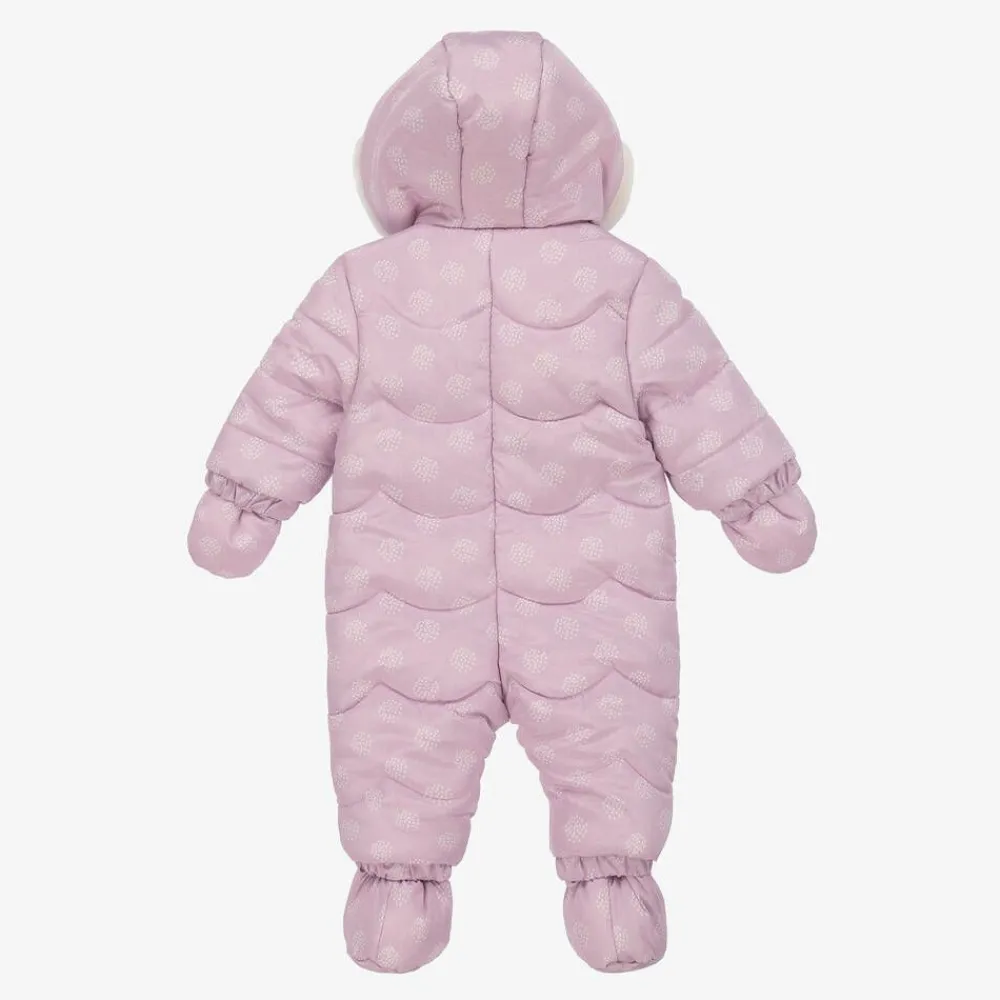 Mayoral Snowwear|Snowwear*Lilac Purple Padded Baby Snowsuit