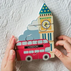 Orange Tree Toys Toys|Toys*London Bus Wooden Puzzle (12cm)