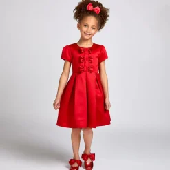 Childrens Classics Bar Shoes|Bar Shoes*Metallic Red Leather Shoes