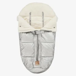 Elodie Footmuffs*Metallic Silver Padded Footmuff (90cm) SilverSheen