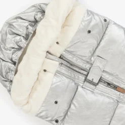 Elodie Footmuffs*Metallic Silver Padded Footmuff (90cm) SilverSheen