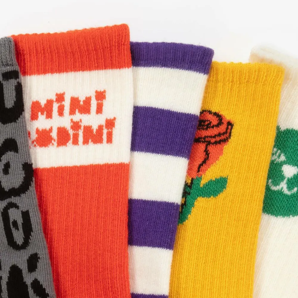 Mini Rodini Socks|Socks*Multicolour Organic Cotton Socks (7 Pack)