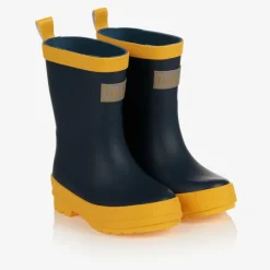 Hatley Rain Boots|Rain Boots*Navy Blue & Yellow Rain Boots