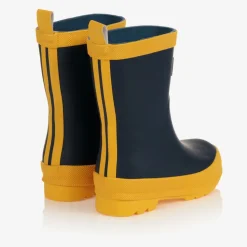 Hatley Rain Boots|Rain Boots*Navy Blue & Yellow Rain Boots