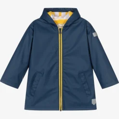 Hatley Coats & Jackets|Coats & Jackets*Navy Blue & Yellow Raincoat