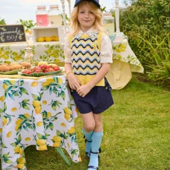 Angels Face Wedges & Heels|Wedges & Heels*Blue Bow Heel Sandals Navy