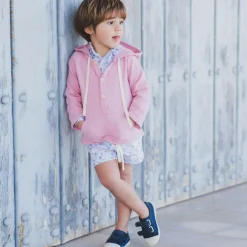 Pisamonas Trainers*Navy Blue Canvas Velcro Trainers