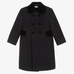 Ancar Coats & Jackets|Coats & Jackets*Navy Blue Classic Wool Coat