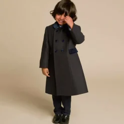 Ancar Coats & Jackets|Coats & Jackets*Navy Blue Classic Wool Coat