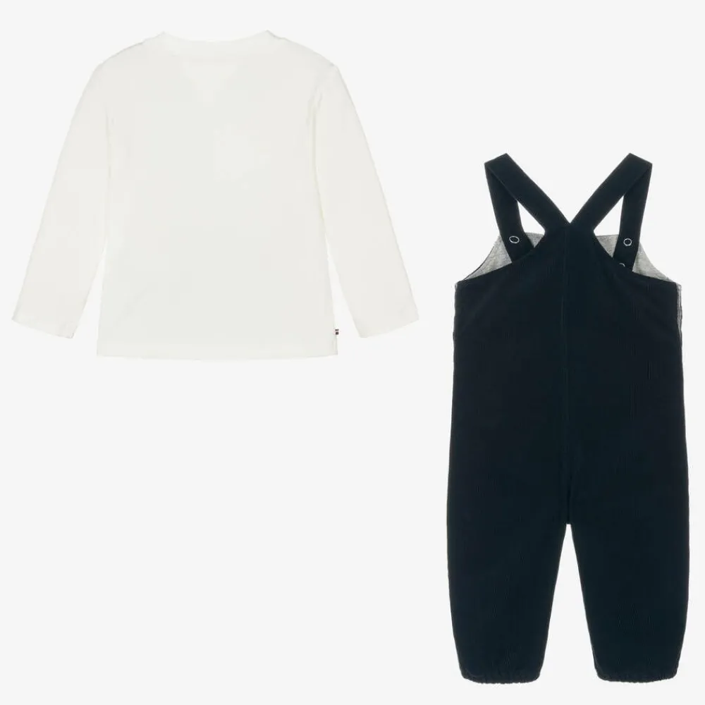 Tommy Hilfiger Outfit Sets|Outfit Sets*Navy Blue Corduroy Baby Dungaree Set