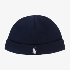 Ralph Lauren Hats|Hats*Navy Blue Cotton Baby Hat