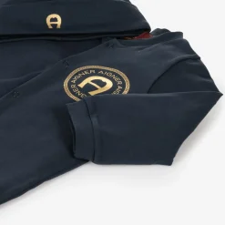 AIGNER Gifts|Babysuits*Navy Blue Cotton Babysuit Set