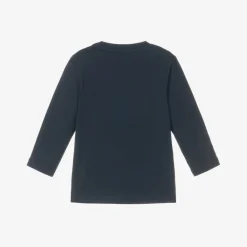 NAME IT Tops|Tops*Navy Blue Cotton Christmas Baby Top