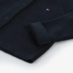 Tommy Hilfiger Tops*Navy Blue Cotton Knit Baby Cardigan