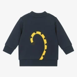 KENZO KIDS Tops*Navy Blue Cotton KOTORA Tiger Sweatshirt
