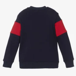 Moschino Kid-Teen Tops*Navy Blue Cotton Sweatshirt