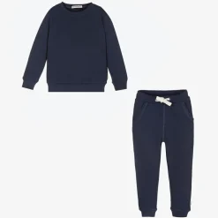 Minymo Tracksuits|Tracksuits*Navy Blue Cotton Tracksuit